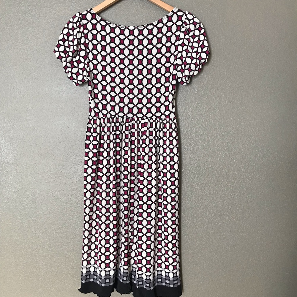 Max Studio Patterned Midi Dress Small - image 6